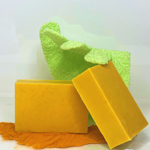 Load image into Gallery viewer, Turmeric and Papaya Brightening soap
